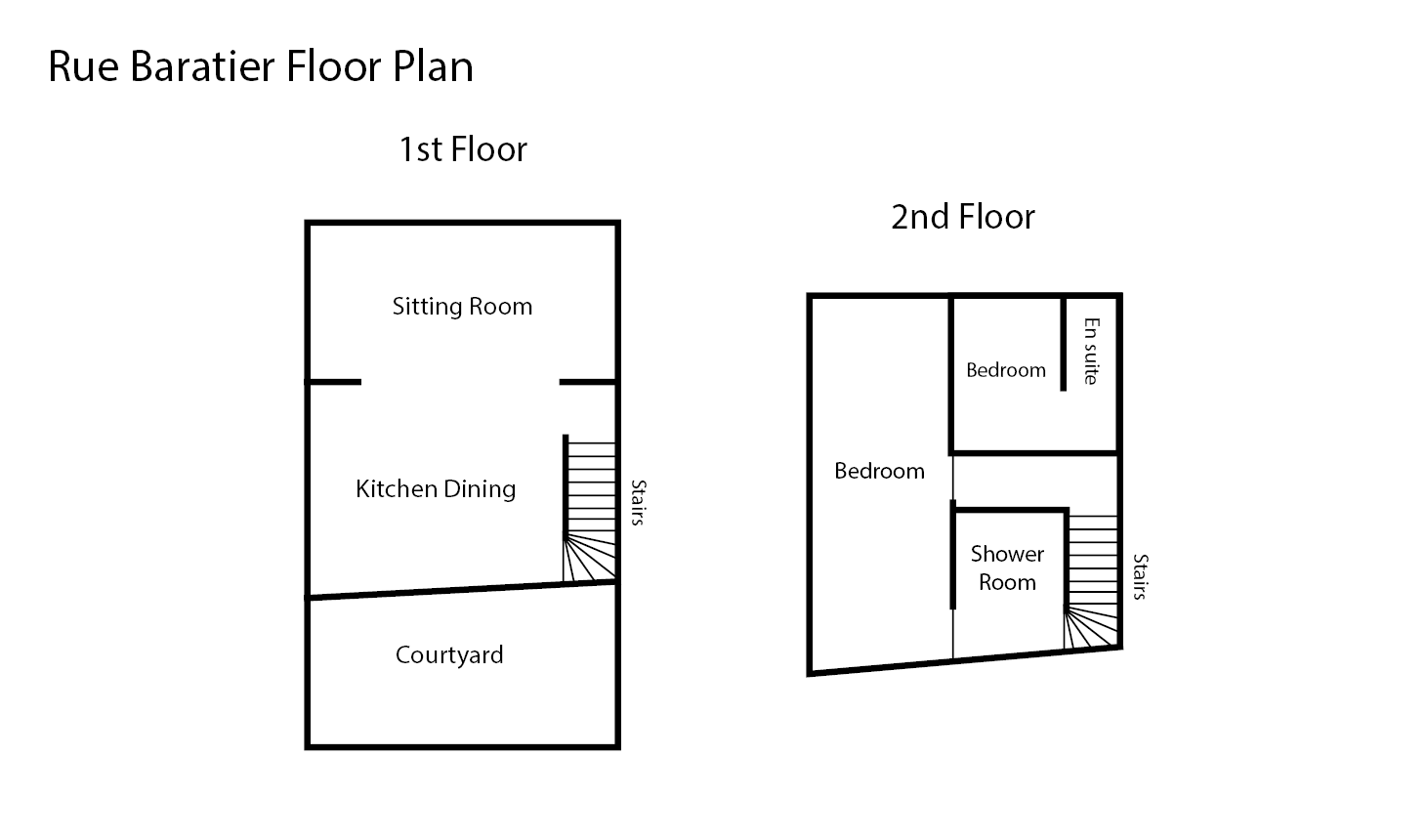 Click on Rue Baratier floor plan to view images