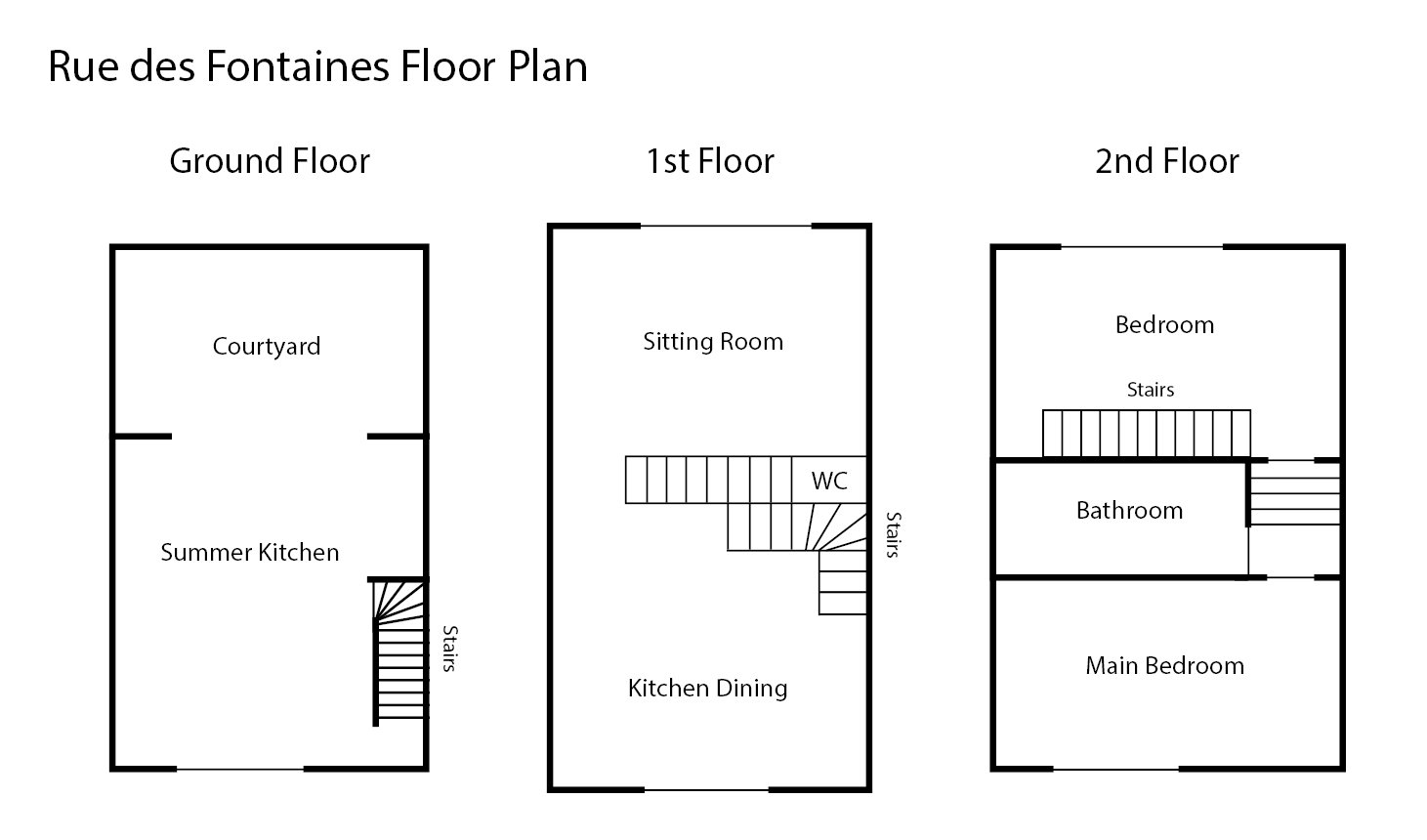 Click on Rue des Fontaines floor plan to view images